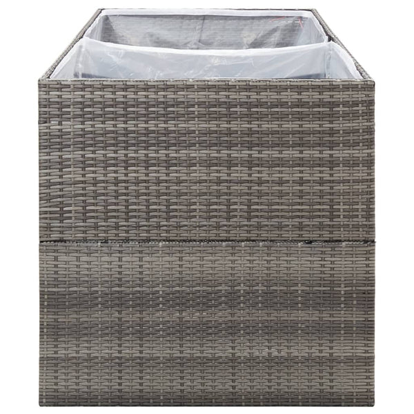 jardiniere rectangulaire resine tressee format xxl 5 | jardinna