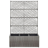 jardiniere rectangulaire resine tressee treillis drainage tailles coloris 2 | jardinna