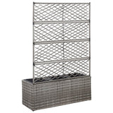 jardiniere rectangulaire resine tressee treillis drainage tailles coloris 3 | jardinna