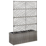 jardiniere rectangulaire resine tressee treillis drainage tailles coloris 3 | jardinna