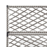 jardiniere rectangulaire resine tressee treillis drainage tailles coloris 5 | jardinna
