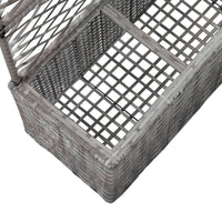 jardiniere rectangulaire resine tressee treillis drainage tailles coloris 6 | jardinna