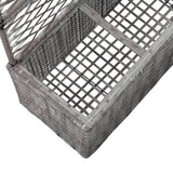jardiniere rectangulaire resine tressee treillis drainage tailles coloris 6 | jardinna