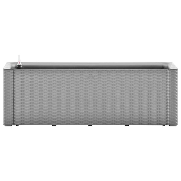jardiniere rectangulaire rotin pp auto arrosage tailles coloris 3 | jardinna