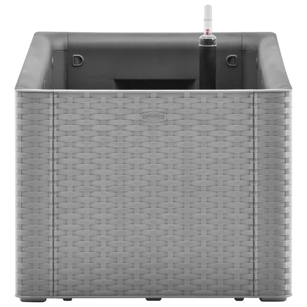 jardiniere rectangulaire rotin pp auto arrosage tailles coloris 4 | jardinna