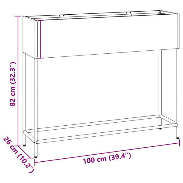 jardiniere rectangulaire surelevee acier design durable 12 | jardinna