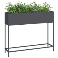 jardiniere rectangulaire surelevee acier design durable 3 | jardinna