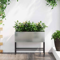 jardiniere rectangulaire surelevee acier design durable acier galvanise 60 x 26 x 45 cm 1 | jardinna