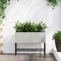 jardiniere rectangulaire surelevee acier design durable acier inoxydable 60 x 26 x 45 cm 1 | jardinna