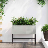 jardiniere rectangulaire surelevee acier design durable acier inoxydable 60 x 26 x 45 cm 1 | jardinna
