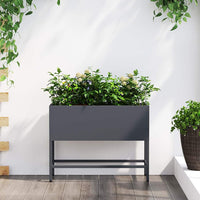 jardiniere rectangulaire surelevee acier design durable anthracite 60 x 26 x 45 cm 1 | jardinna