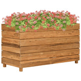 jardiniere rectangulaire surelevee teck tailles couleur naturelle 100 x 40 x 55 cm 1 | jardinna