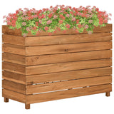 jardiniere rectangulaire surelevee teck tailles couleur naturelle 100 x 40 x 72 cm 1 | jardinna