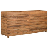 jardiniere rectangulaire surelevee teck tailles couleur naturelle 11 | jardinna