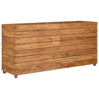 jardiniere rectangulaire surelevee teck tailles couleur naturelle 2 | jardinna