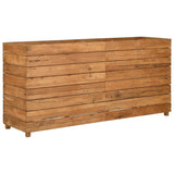 jardiniere rectangulaire surelevee teck tailles couleur naturelle 2 | jardinna