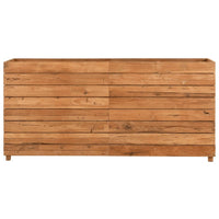jardiniere rectangulaire surelevee teck tailles couleur naturelle 3 | jardinna