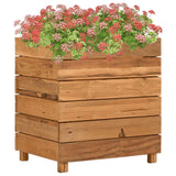 jardiniere rectangulaire surelevee teck tailles couleur naturelle 50 x 40 x 55 cm 1 | jardinna