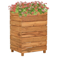 jardiniere rectangulaire surelevee teck tailles couleur naturelle 50 x 40 x 72 cm 1 | jardinna