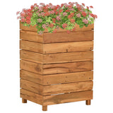 jardiniere rectangulaire surelevee teck tailles couleur naturelle 50 x 40 x 72 cm 1 | jardinna