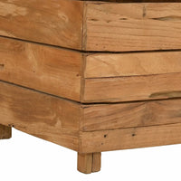 jardiniere rectangulaire surelevee teck tailles couleur naturelle 7 | jardinna