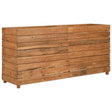 jardiniere rectangulaire surelevee teck tailles couleur naturelle 9 | jardinna