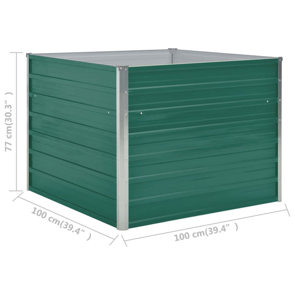 jardiniere rectangulaire xxl acier galvanise design moderne 6 | jardinna