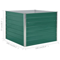 jardiniere rectangulaire xxl acier galvanise design moderne 6 | jardinna