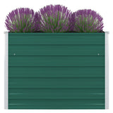 jardiniere rectangulaire xxl acier galvanise design moderne vert 1 | jardinna
