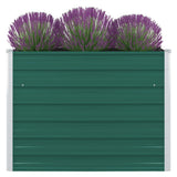 jardiniere rectangulaire xxl acier galvanise design moderne vert 1 | jardinna