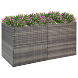 jardiniere resine tressee design resistant intemperies gris 157 x 80 x 80 cm 1 | jardinna
