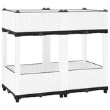 jardiniere resine tressee modulable plusieurs dimensions coloris blanc 80 x 40 x 71 cm 1 | jardinna