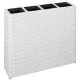 jardiniere resine tressee rectangulaire exterieur durable blanc 5 | jardinna