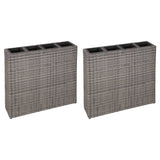 jardiniere resine tressee rectangulaire exterieur durable gris 9 | jardinna