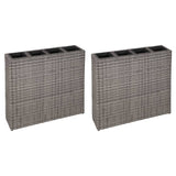 jardiniere resine tressee rectangulaire exterieur durable gris 9 | jardinna