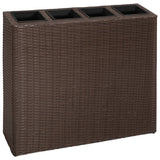jardiniere resine tressee rectangulaire exterieur durable marron 5 | jardinna