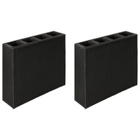 jardiniere resine tressee rectangulaire exterieur durable noir 9 | jardinna