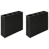 jardiniere resine tressee rectangulaire exterieur durable noir 9 | jardinna