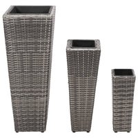 jardiniere resine tressee set 3 pcs 2 | jardinna