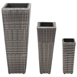 jardiniere resine tressee set 3 pcs 2 | jardinna
