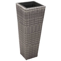 jardiniere resine tressee set 3 pcs 3 | jardinna