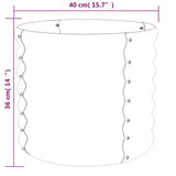 jardiniere ronde exterieur acier tailles coloris choix 4 | jardinna