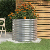 jardiniere ronde exterieur acier tailles coloris choix argent 80 x 80 x 68 cm 1 | jardinna