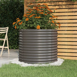 jardiniere ronde exterieur acier tailles coloris choix gris 80 x 80 x 68 cm 1 | jardinna