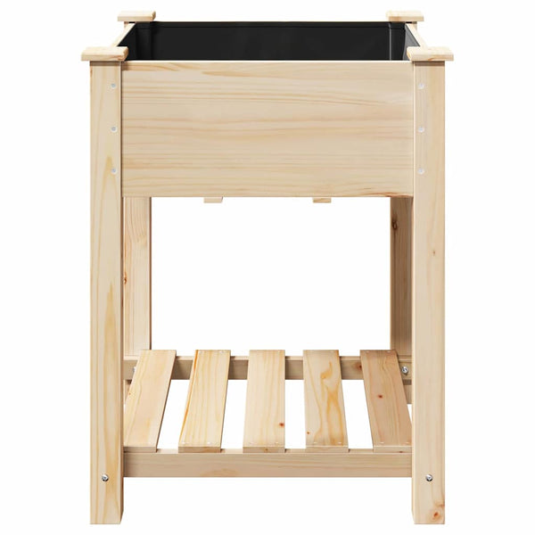 jardiniere sapin massif beige etagere integree 5 | jardinna