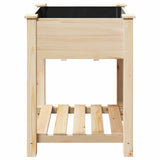 jardiniere sapin massif beige etagere integree 5 | jardinna