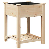 jardiniere sapin massif beige etagere integree 7 | jardinna