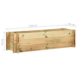 jardiniere surelevee bois pin impregne usage exterieur 5 | jardinna