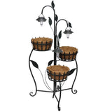 jardiniere suspendue fibre coco fer moule led default title 29kt | jardinna