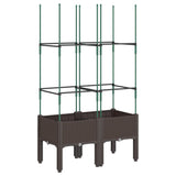 jardiniere treillis a tuteurs modulaires aspect rotin 1 79hi | jardinna